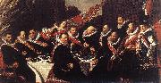 HALS, Frans Banquet of the Officers of the St George Civic Guard (detail) af china oil painting artist